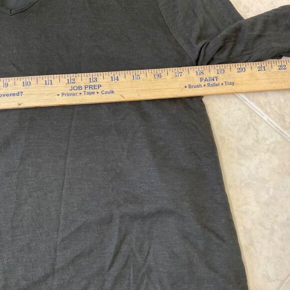 ecru Modal -Cashmere Tunic Top women’s L green long sleeve v-neck soft casual - Picture 10 of 12